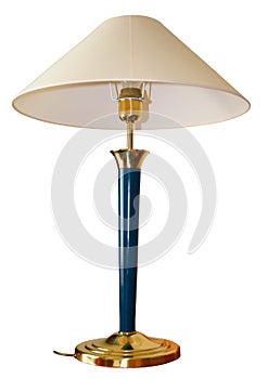 Isolated decorative table lamp