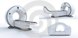 Isolated dental x-ray scanner machine set