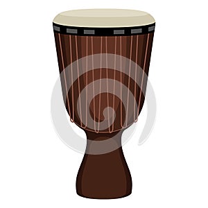 Isolated djembe drum image