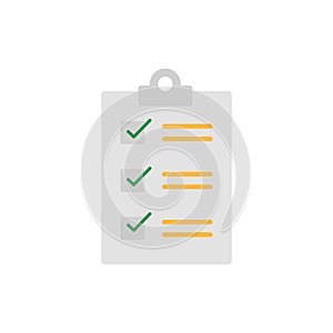 Isolated document icon flat design