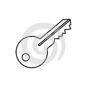 Isolated door key