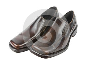 Isolated dress shoes