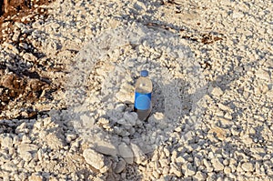 Isolated Drink Bottle On The Ground