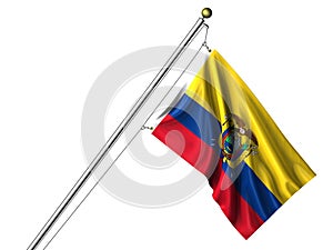 Isolated Ecuadorian Flag