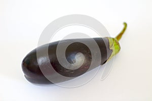 isolated eggplant on white background