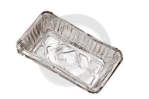 Isolated Empty aluminium foil