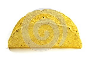Isolated empty taco shell