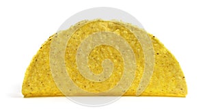 Isolated empty taco shell