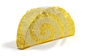 Isolated empty taco shell
