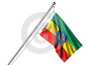 Isolated Ethiopian Flag