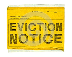 Isolated Eviction Notice photo