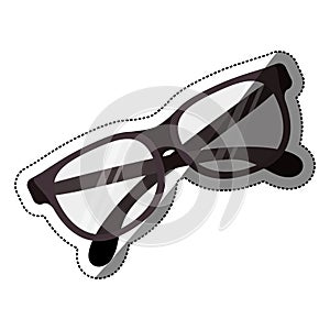 Isolated fashion glasses design