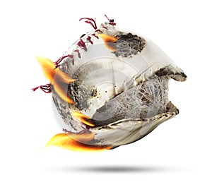 Isolated Fire Flame Baseball