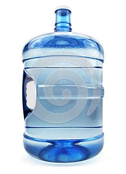 Isolated Five Water Gallon Bottle