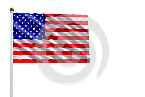 Isolated Flag of USA