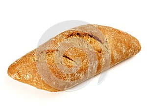 Barley Bread Roll on white Background - Isolated