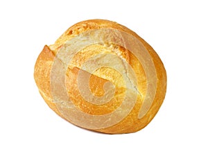 Classic German Bread Roll on white Background - Isolated