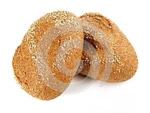 Spelt Bread Rolls on white Background - Isolated