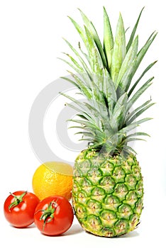 Isolated fresh fruit