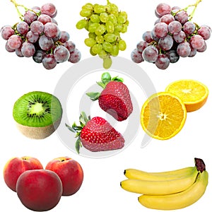 Isolated fresh fruit