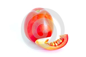 Isolated of Fresh tomatoes on white background