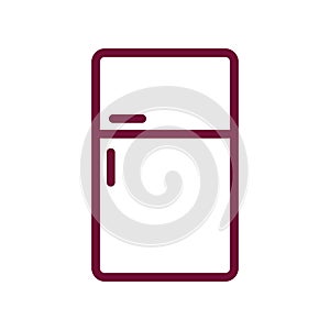 Isolated fridge line style icon vector design