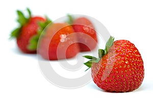 Isolated fruits - strawberries