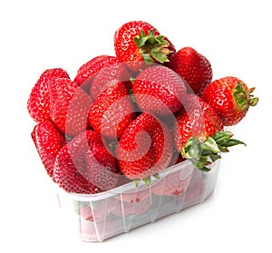 Isolated fruits, strawberries