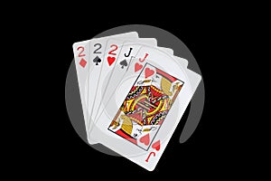 Isolated full house poker hand