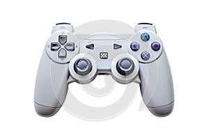 Isolated game joystick controller on transparent background
