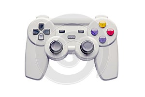 Isolated game joystick controller on transparent background