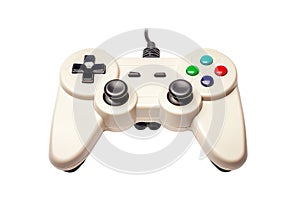 Isolated game joystick controller on transparent background