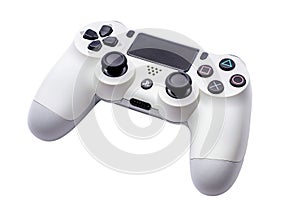 Isolated game joystick controller on transparent background