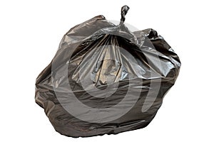 Isolated garbage bag