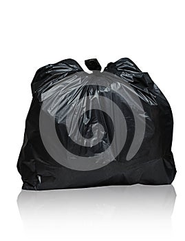 Isolated of garbage bag on white background