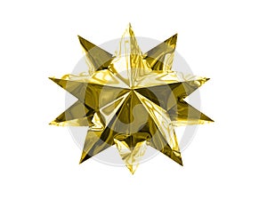 Isolated golden christmas star