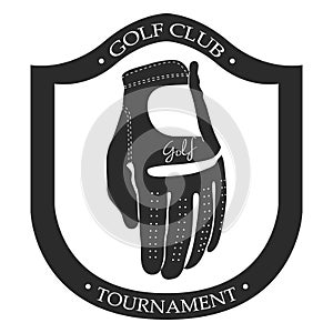 Isolated golf emblem