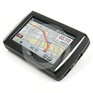 Location GPS on white background