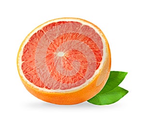 Isolated grapefruit. Grapefruits isolated on white background, with clipping path photo