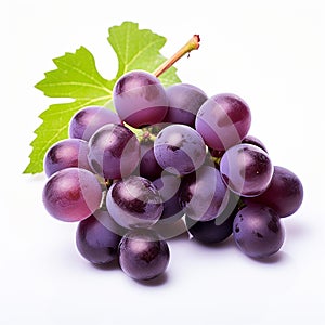 Isolated grapes bunch.