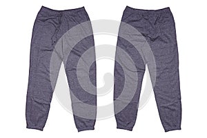 Isolated gray sweatpants