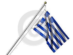 Isolated Greek Flag