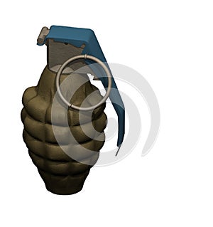Isolated grenade.