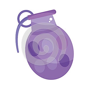 Isolated grenade flat design icon Vector
