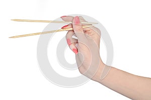 Isolated gripping chopsticks