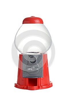 isolated gumball machine on white