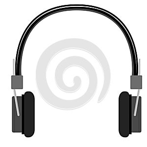Isolated headphones image