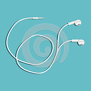 Isolated headphones vector illustration