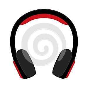 isolated headphones on a white background, vector illustration