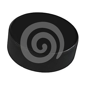 Isolated Hockey Puck